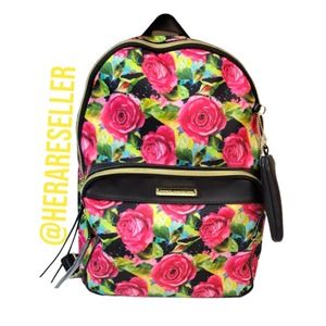 Juicy Couture Floral Pink Printed Medium Women Backpack